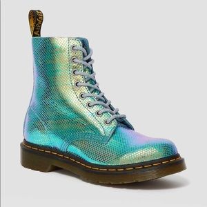 Dr Martens Suede Iridescent Boots
